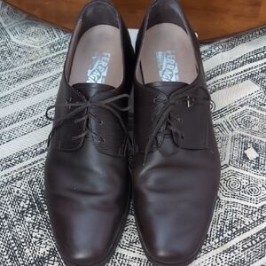 Salvatore Ferragamo Men's Brown Leather Shoes